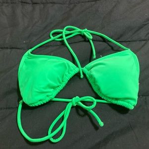 Brand new neon green bikini top Size M